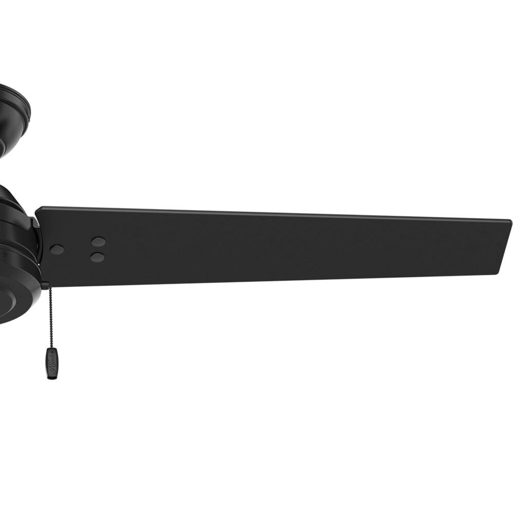 Hunter Cassisus 52&quot; Outdoor Ceiling Fan in Matte Black, , large
