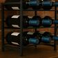HOMLUX 3-Tier 12-Bottle Metal Countertop Wine Rack in Black, , large