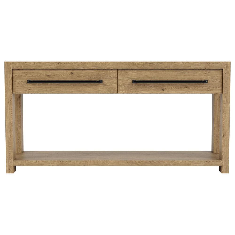 Shannon Hills Davie 2-Drawer Sofa Table in Pale Oak, , large