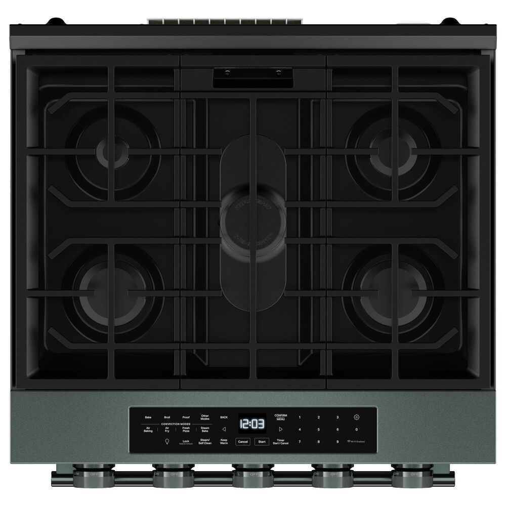 KitchenAid 2-Piece Kitchen Package with 30" Slide-In Smart Gas Range and 30" Over-the-Range Microwave Oven in Juniper, , large