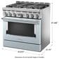 KitchenAid 36" Slide-In Gas True Convection Range with Self-Cleaning in Misty Blue, , large