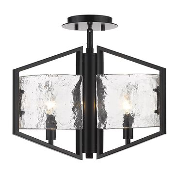 Golden Lighting Varsha Semi-Flush in Matte Black, , large