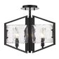 Golden Lighting Varsha Semi-Flush in Matte Black, , large