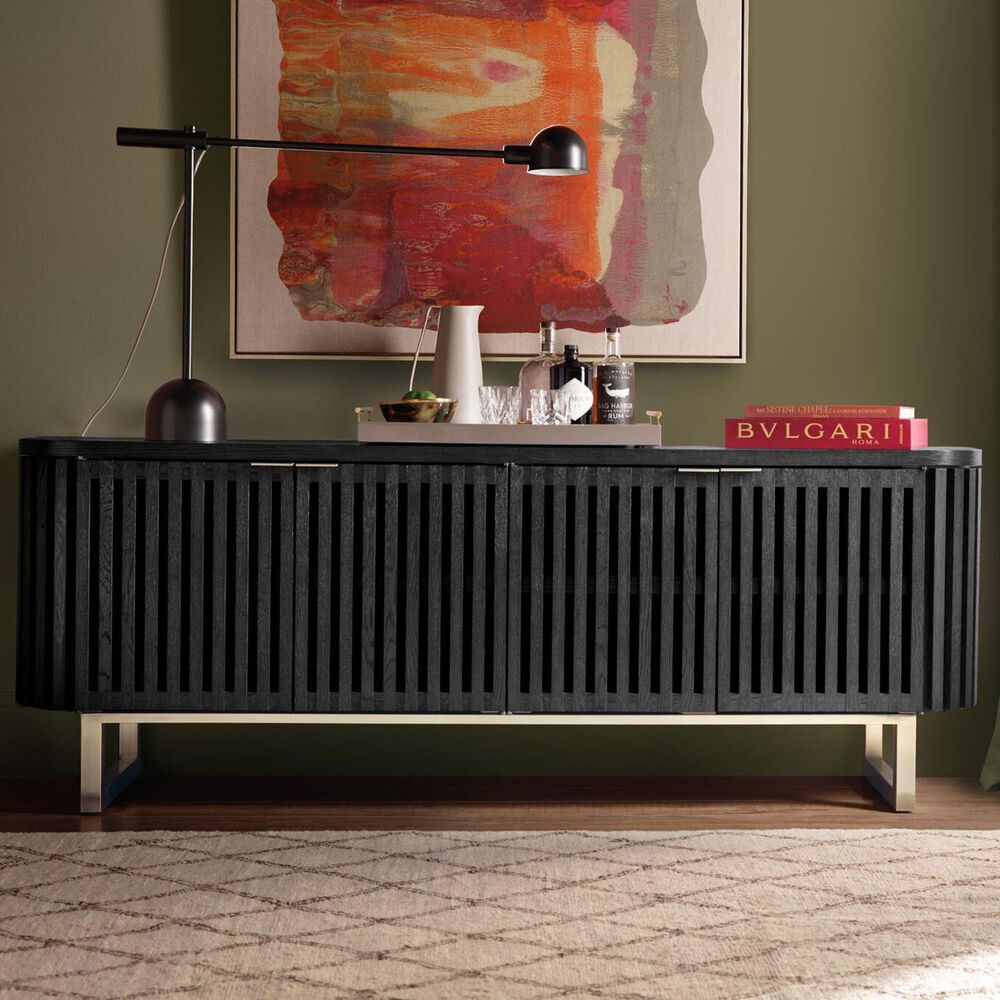 Hooker Furniture Commerce and Market Easton 75" Entertainment Console in Burnt Timber, , large