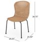 Hearth and Haven Boho Outdoor Chair in Light Brown (Set of 2), , large