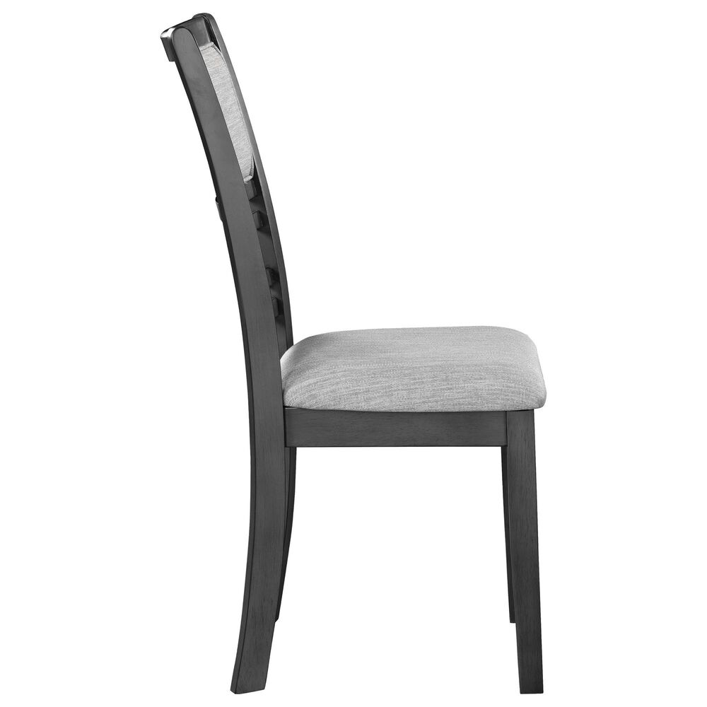 New Heritage Gia Side Chair with Light Gray Cushion in Gray, , large
