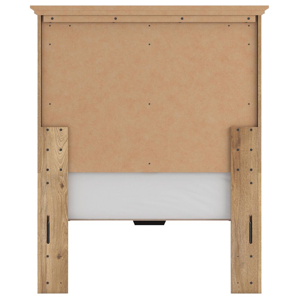 Ashley Makidern 4-Piece Twin Storage Bedroom Set with Drawer in Natural Brown, , large