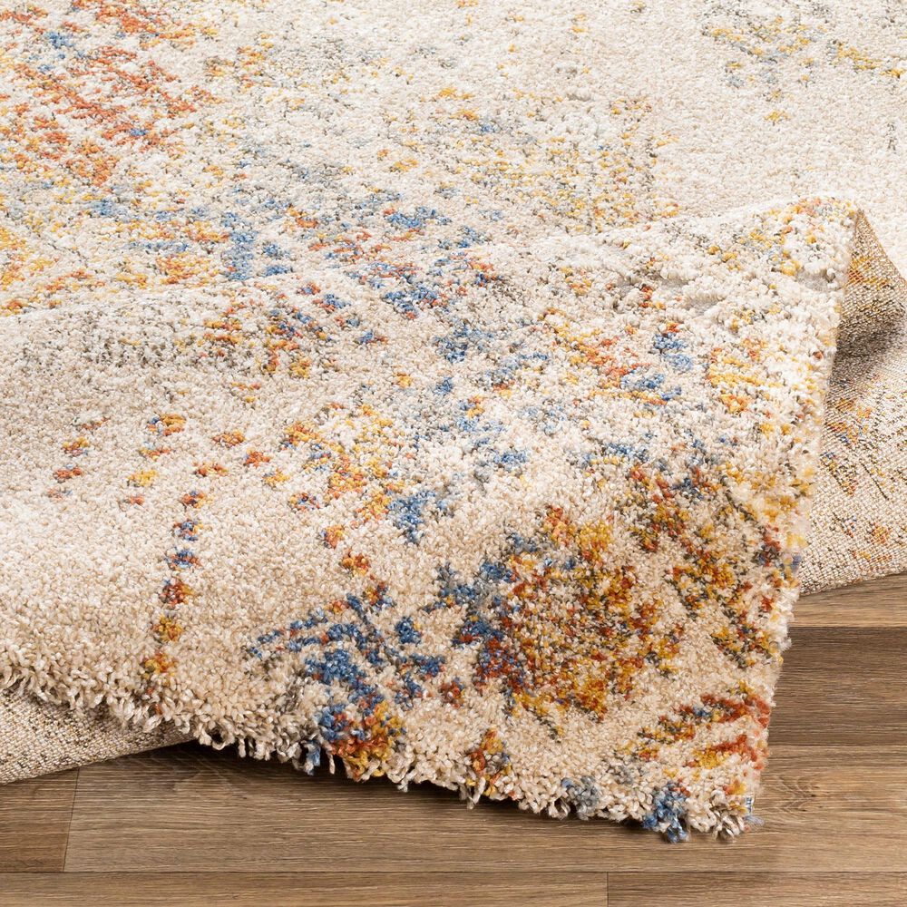 Surya Tuscany 7&#39;10&quot; x 10&#39;3&quot; Blue, Orange and Cream Area Rug, , large