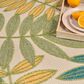 Nourison Aloha Nature 10" x 14" Green and Multicolor Indoor/Outdoor Area Rug, , large