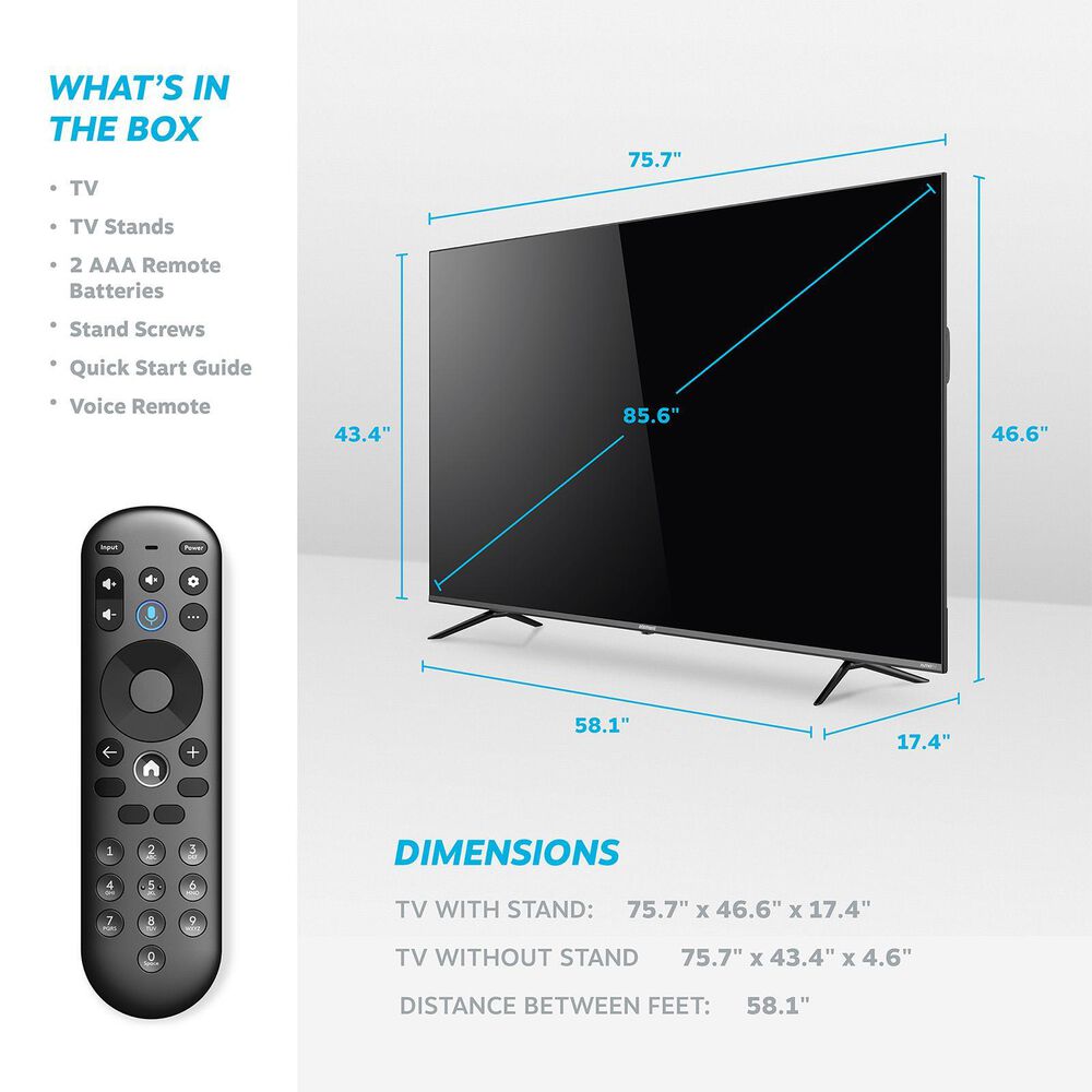 Element 86&quot; 4K UHD HDR SMART XUMO TV, , large