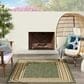 Nourison Horizon HOZ03 Green 8" x 10" Indoor/Outdoor Area Rug, , large