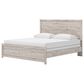 Ashley Broachmyn King Bed with Two Nightstands in Light Gray, , large