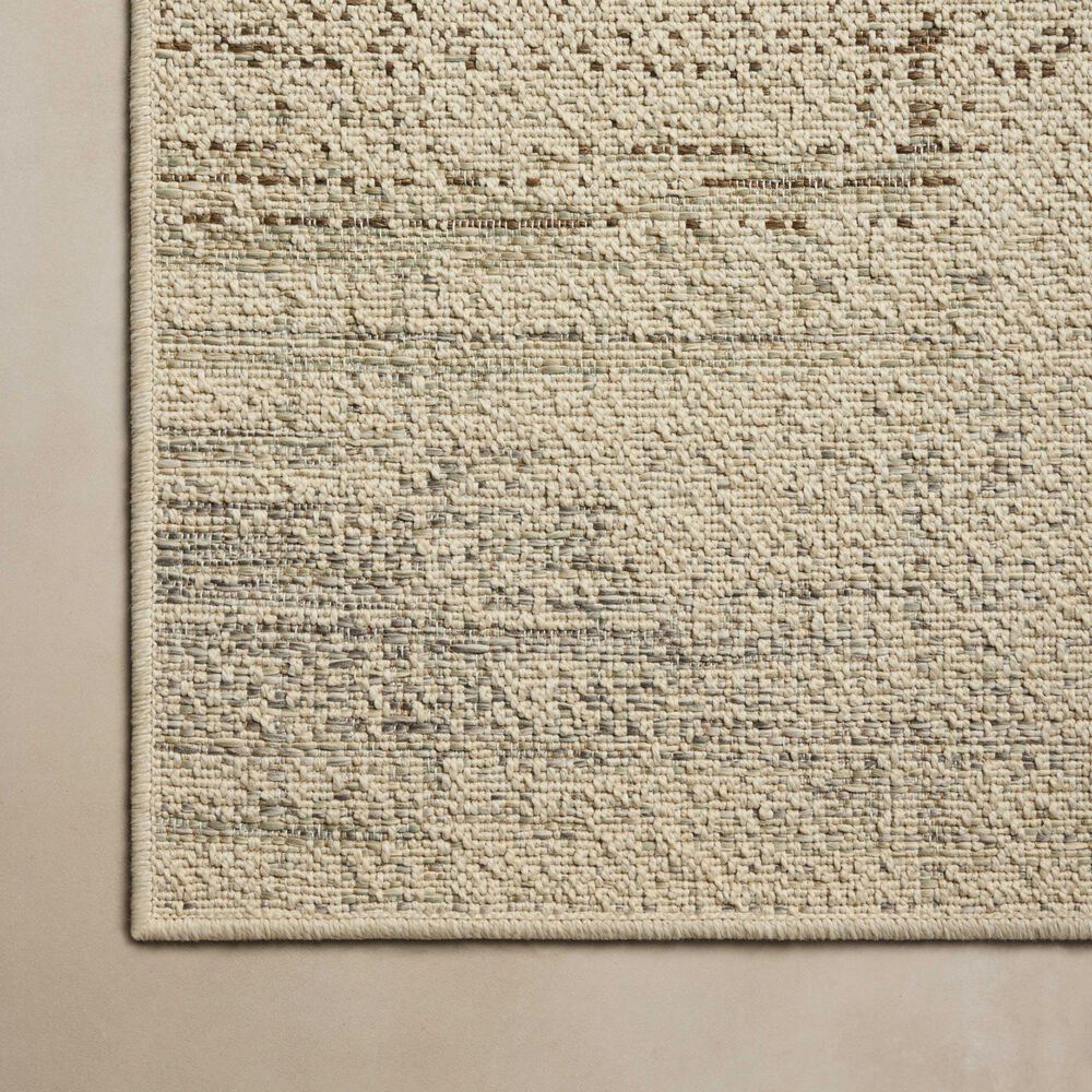 Loloi Saylor Ivory and Fog 6'3" x 9'2" Indoor/Outdoor Area Rug, , large