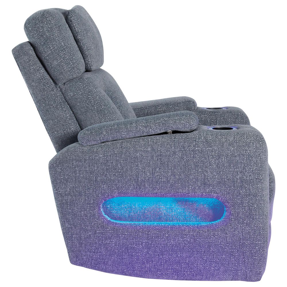 Ashley Forest Lake Power Recliner in Steel, , large