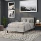 Flash Furniture Melbourne Full Upholstered Headboard in Light Gray, , large