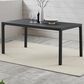 Linon Home Decor Holland 64" Outdoor Dining Table in Black, , large