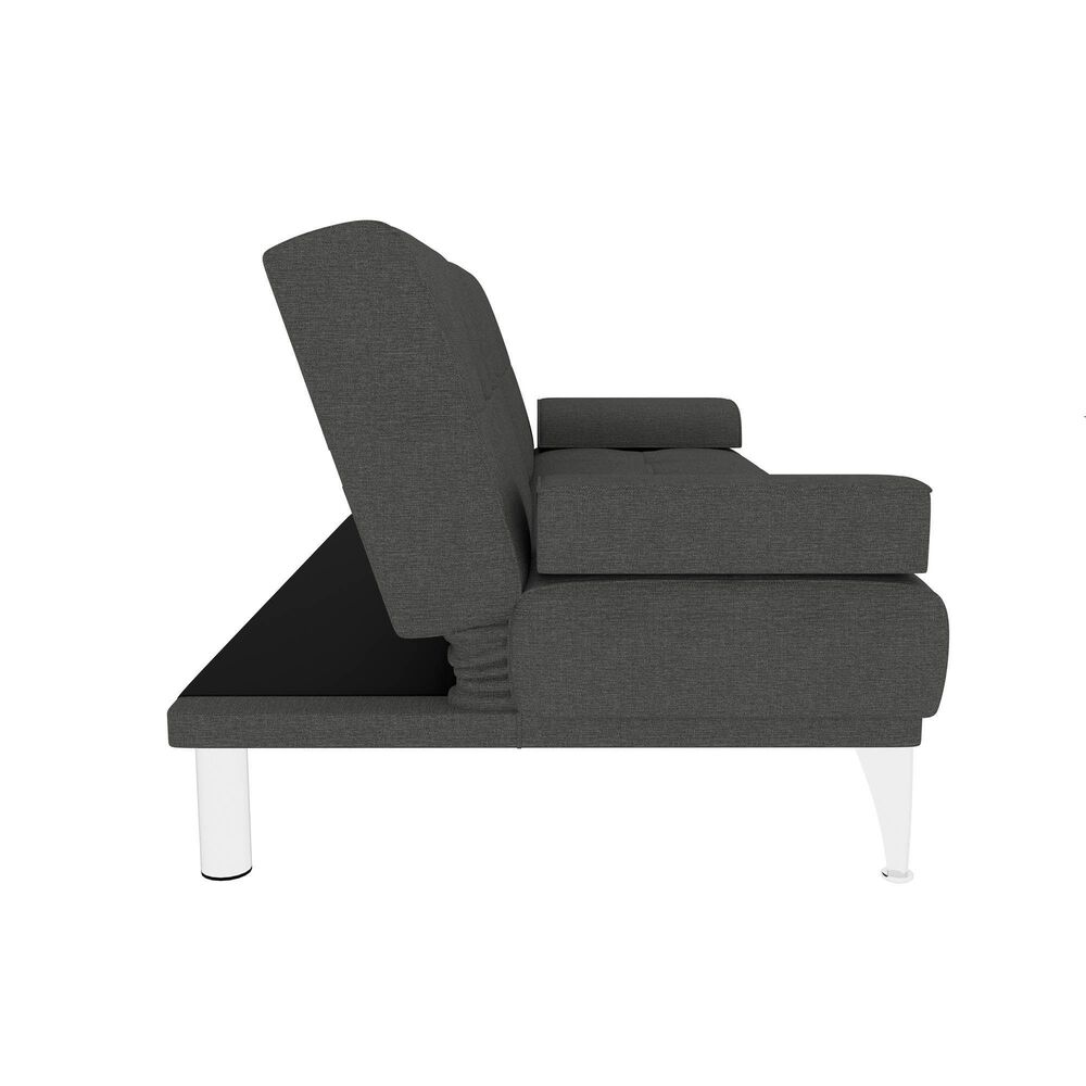 Lifestyle Solutions Malibu Gray Futon, , large