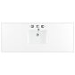 James Martin Vanities Breckenridge 60" Single Bathroom Vanity in Bright White with 3 cm White Zeus Quartz Top and Rectangular Sink, , large