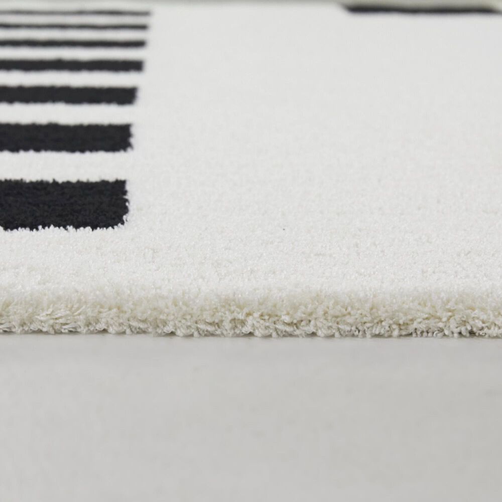 Balta Rugs Bassano 5&#39;3&quot; x 7&#39; Black and White Area Rug, , large