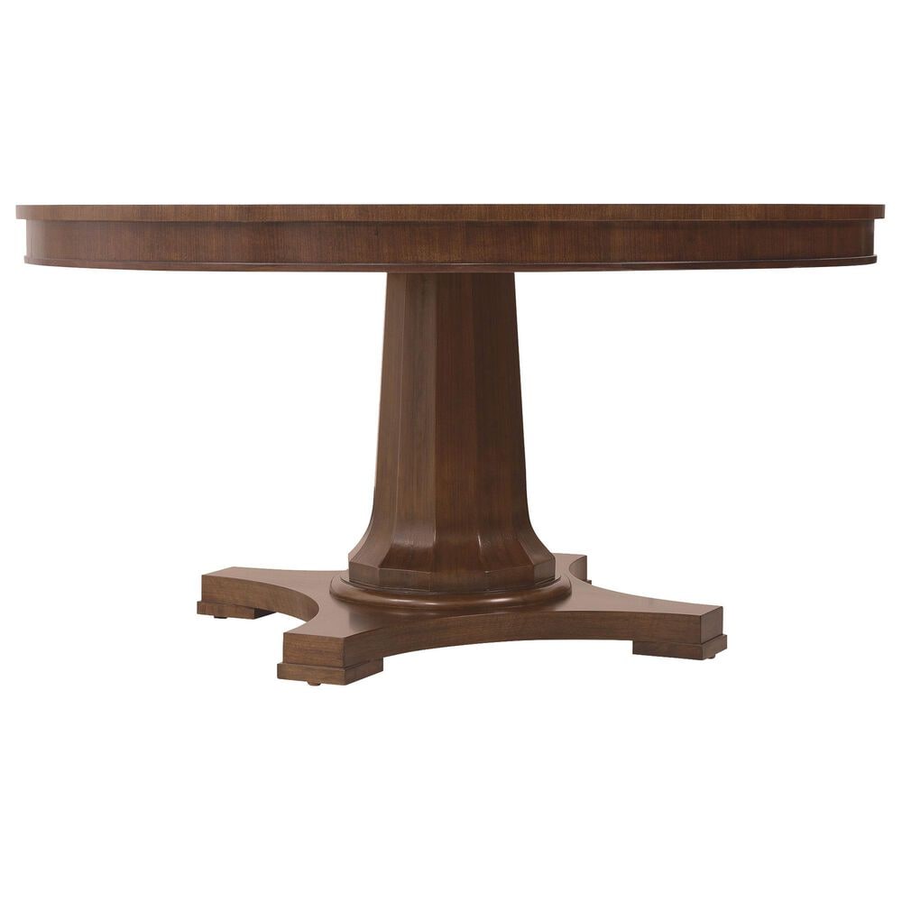 Hooker Furniture Archives Round Dining Table in Classic Walnut - Table Only, , large