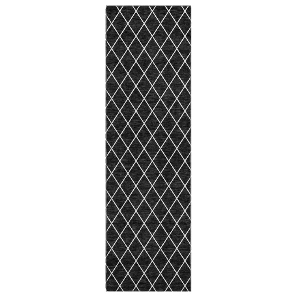 Dalyn Rug Company The Reserve TR15 Black 2"3" x 7"6" Indoor/Outdoor Runner, , large