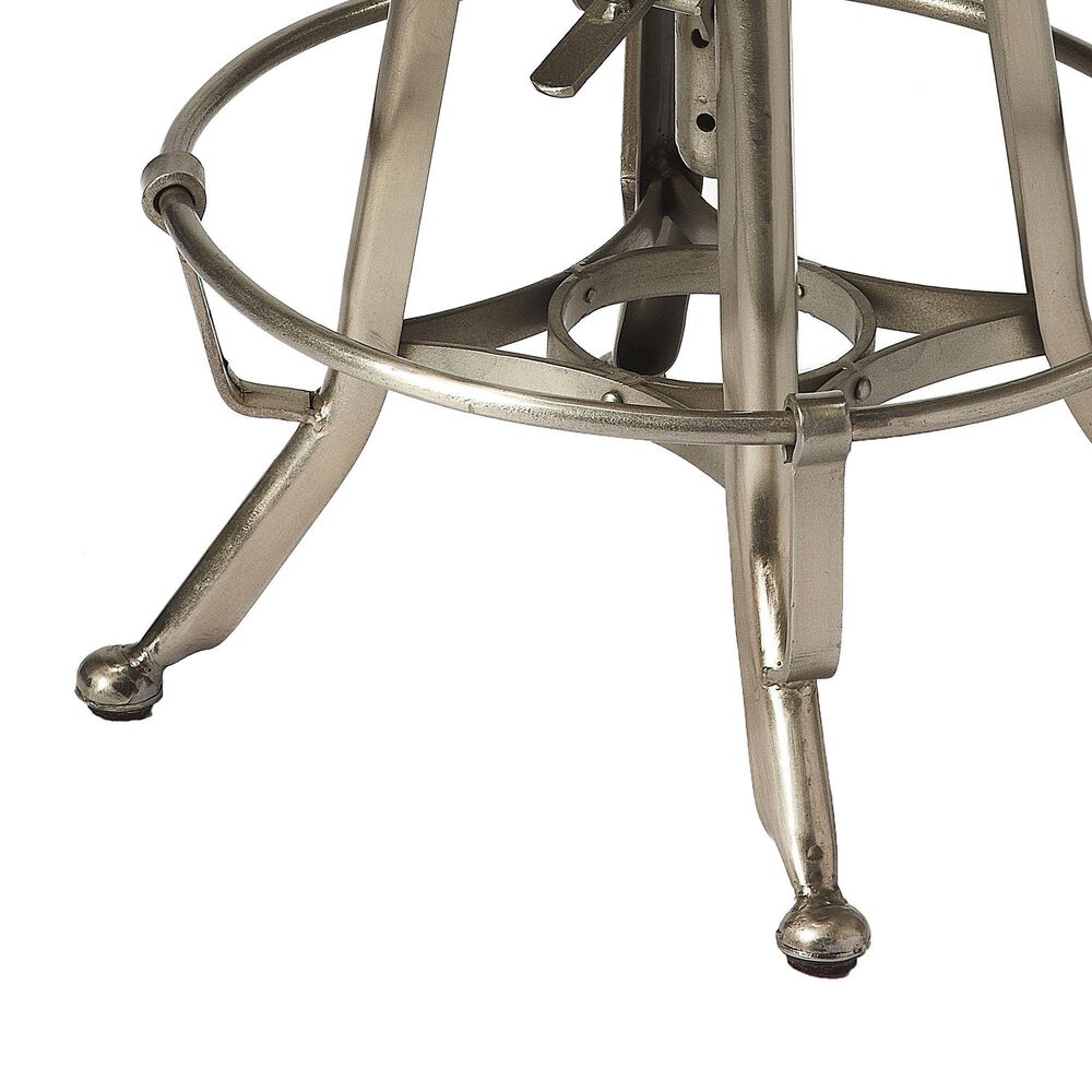 Butler Specialty Company Dovan 22&quot; Swivel Bar Stool in Silver, , large