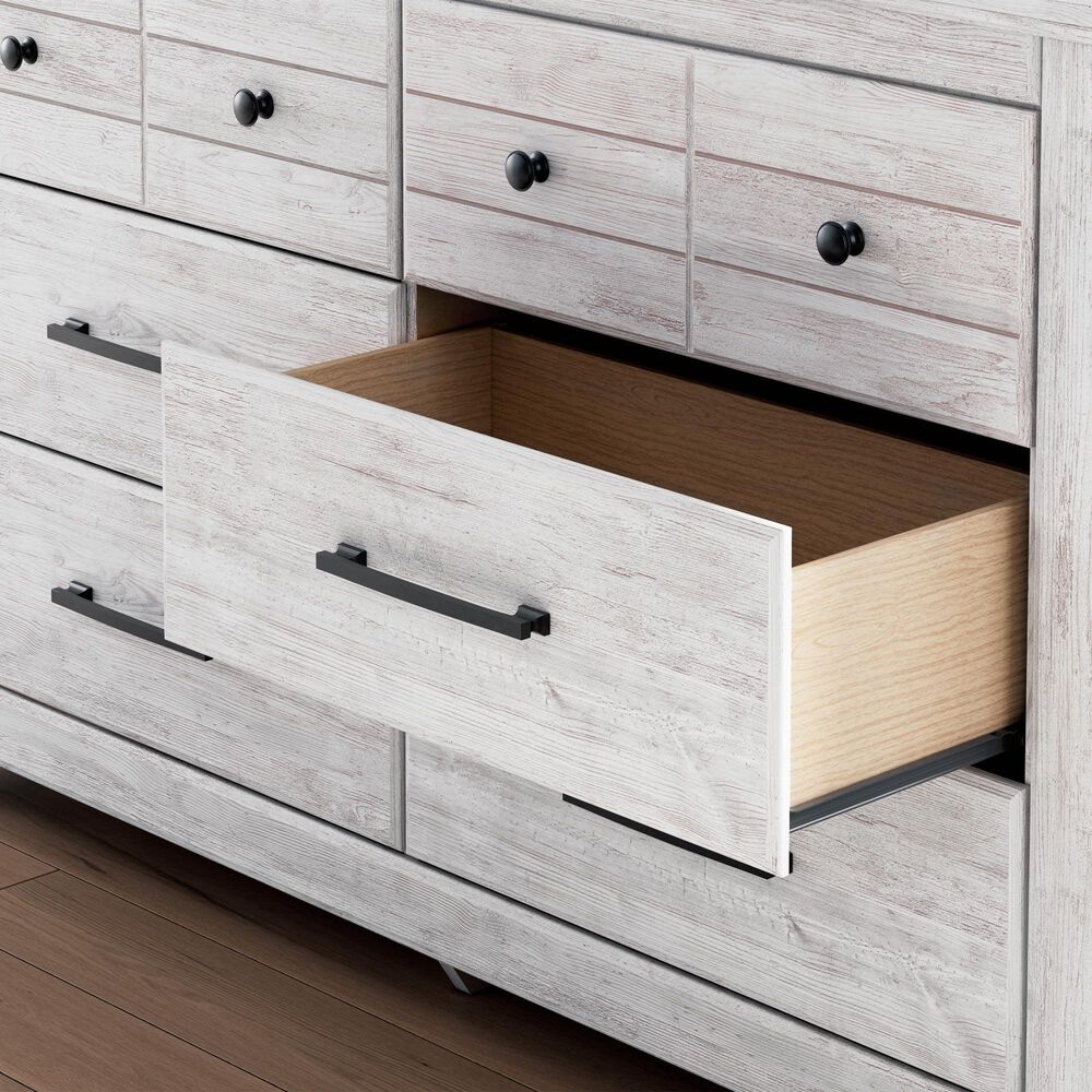 Ashley Makidern 6 Drawer Dresser Only in Whitewash, , large