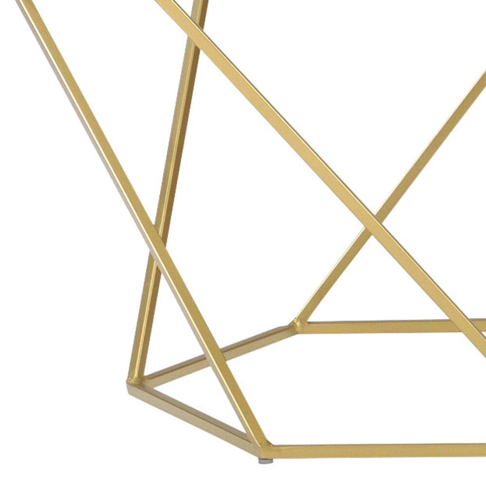 Walker Edison Caroline Geometric Nesting Tables in Gold (Set of 2