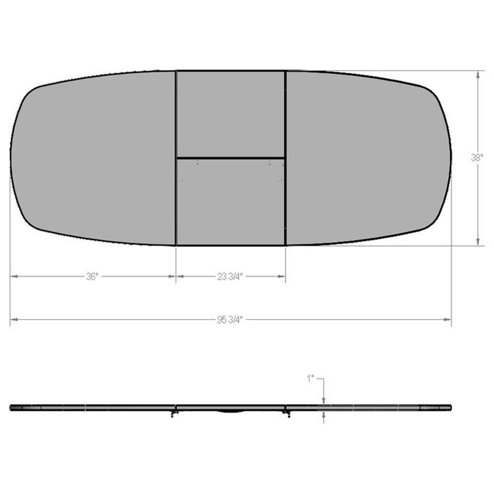 Amisco Boomerang Dining Table, , large