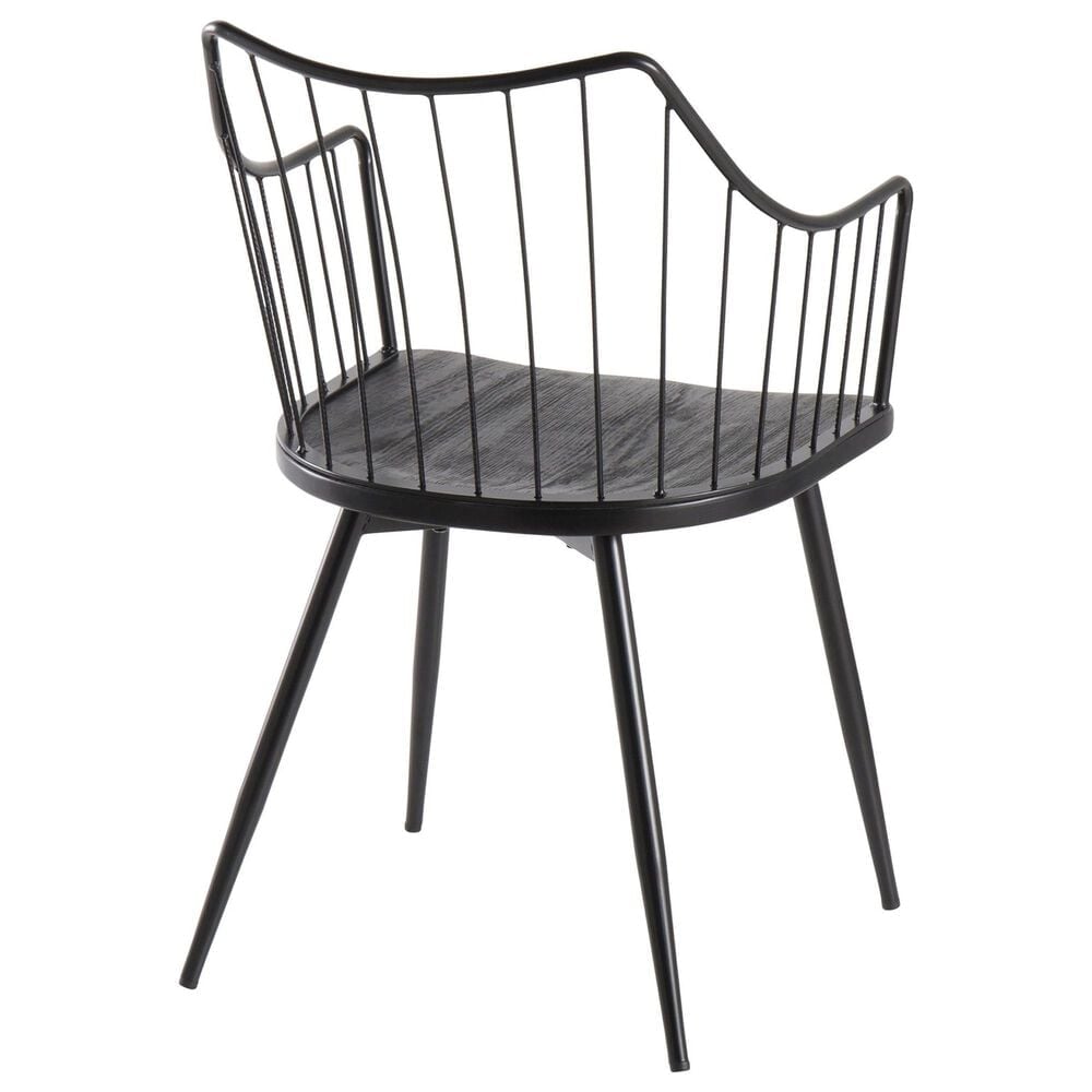 Lumisource Winston Arm Chair in Black, , large