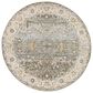Surya Dresden Deep Teal, Dusty Sage, Taupe, Off-White, Light Gray, Olive and Mustard 5"3" Round Area Rug, , large