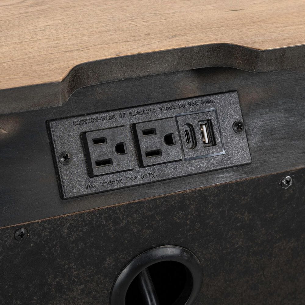 Belle Furnishings Proximity Place 3-Drawer Nightstand with Charging Station in Barley Buff, , large