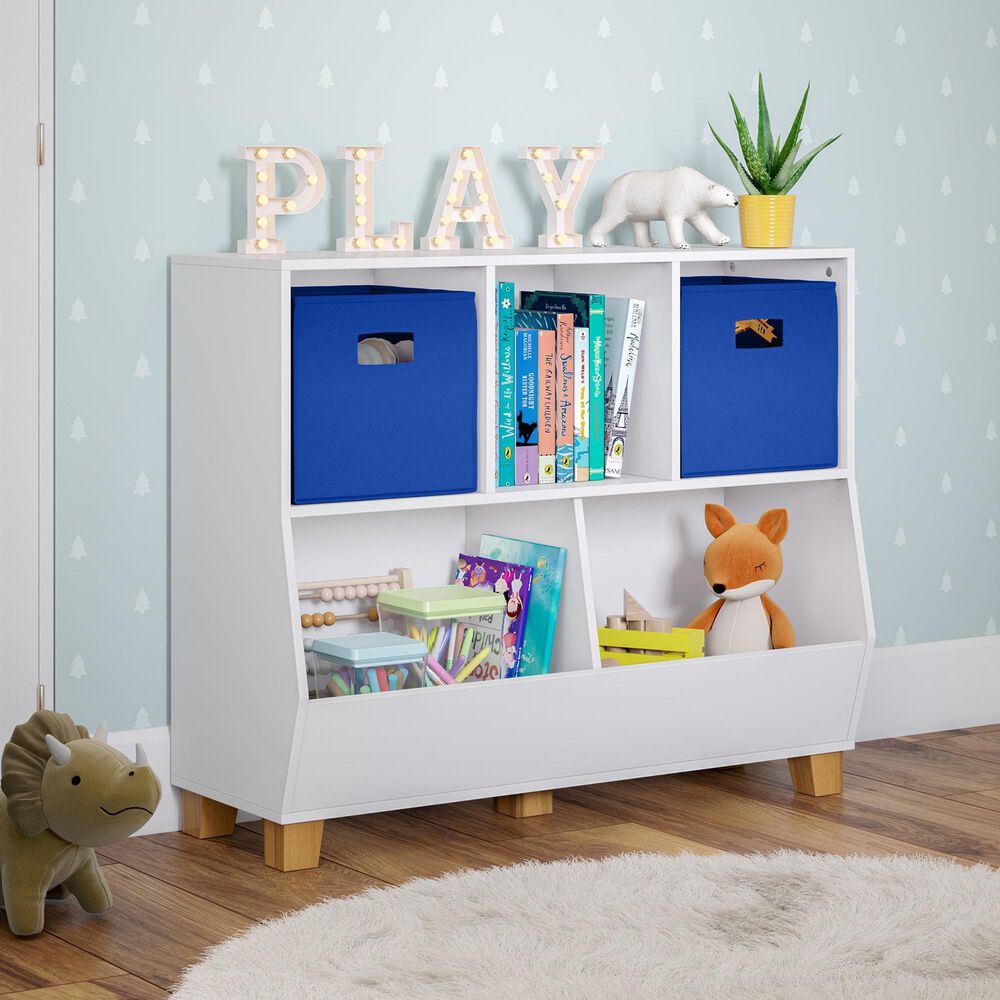 RiverRidge Home Catch-All 5-Cubby Toy Organizer in White, , large