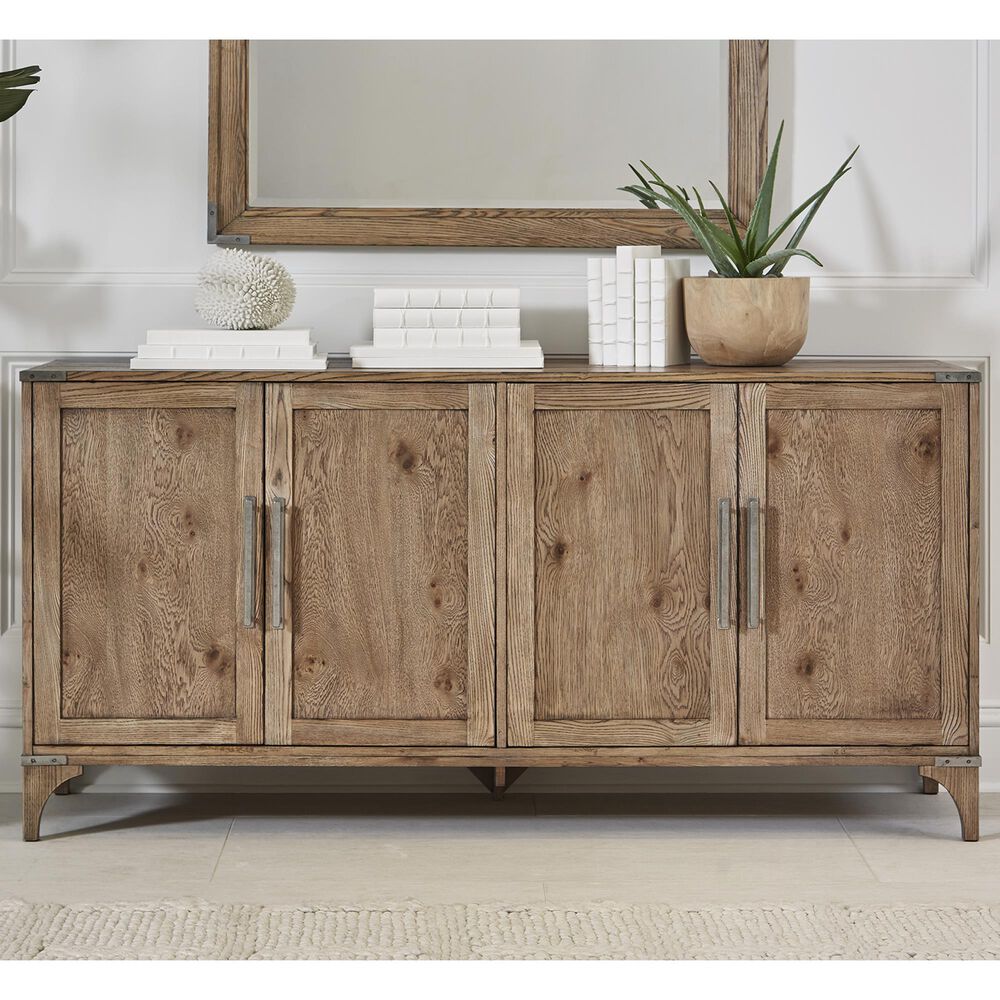 Vantage Passage Credenza in Light Oak, , large