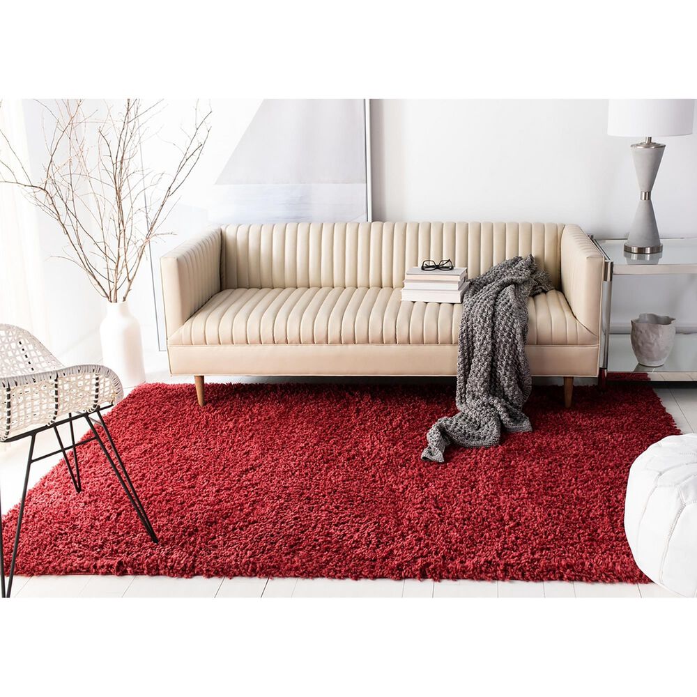 Safavieh August Shag  3&#39; x 5&#39; Red Area Rug, , large