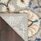 Nourison Aloha Floral 5"3" x 7"5" Grey and Multicolor Indoor/Outdoor Area Rug, , large