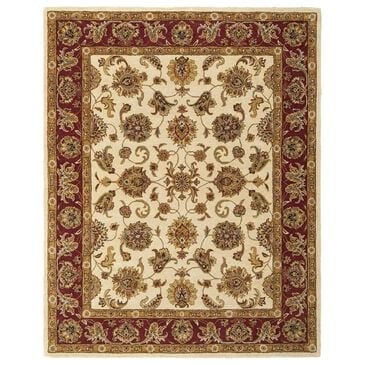 Feizy Rugs Wagner Ivory and Red 5" x 8" Area Rug, , large