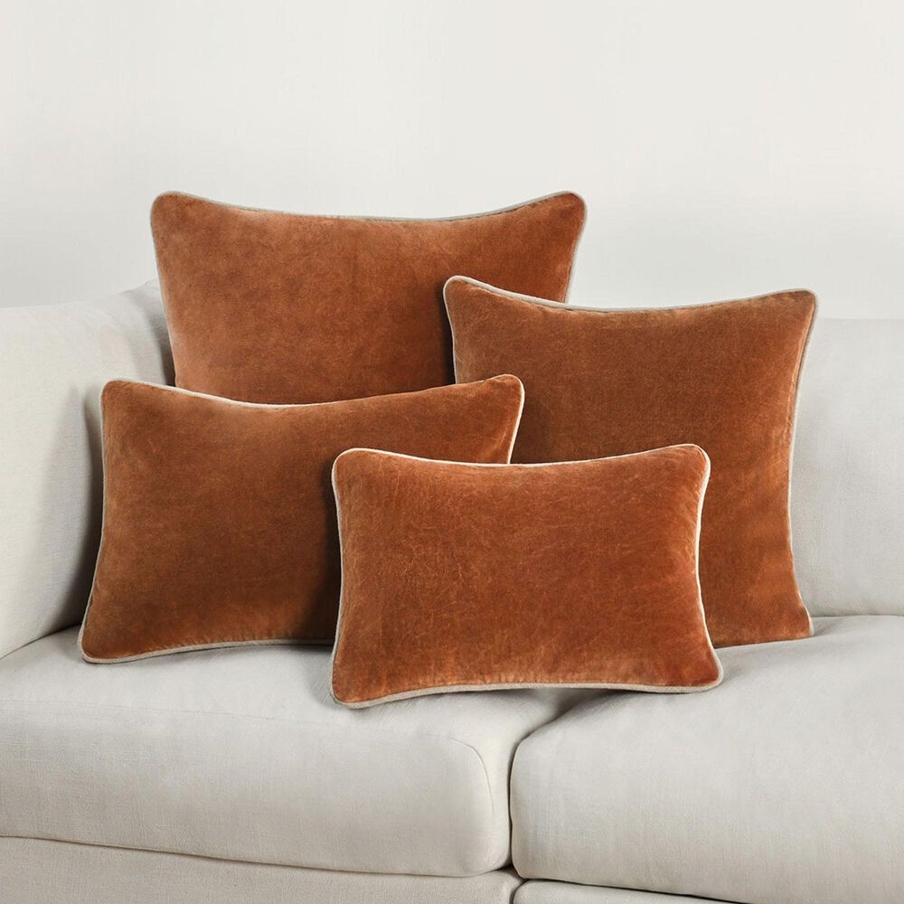 Classic Home Heirloom 18&quot; Square Throw Pillow in Hazel Brown, , large