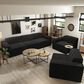 Furniture of America Facil 5-Piece Modular Track Arm Sofa Set in Black, , large