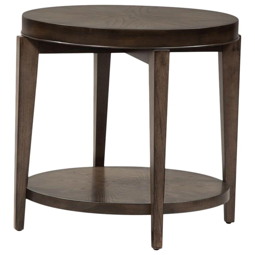 Belle Furnishings Penton Round End Table in Espresso, , large