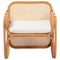 Baxton Studio Cambridge Rattan Arm Chair in Neutral, , large