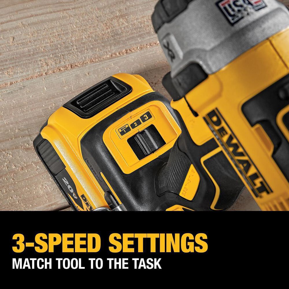 DeWALT 20v Max XR Cordless Brushless Hammerdrill &amp; Impact Driver Combo Kit &#40;With Batteries, Charger&#41;, , large