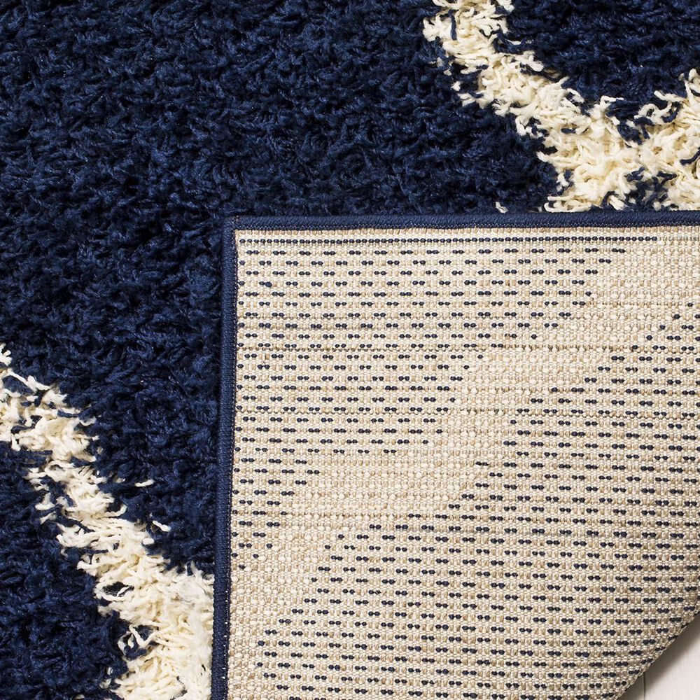 Safavieh Dallas Shag SGD257N-10 10&#39; x 14&#39; Navy/Ivory Area Rug, , large