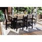 Amish Orchard 7-Piece Fire Table Set in Coastal Gray and Black, , large