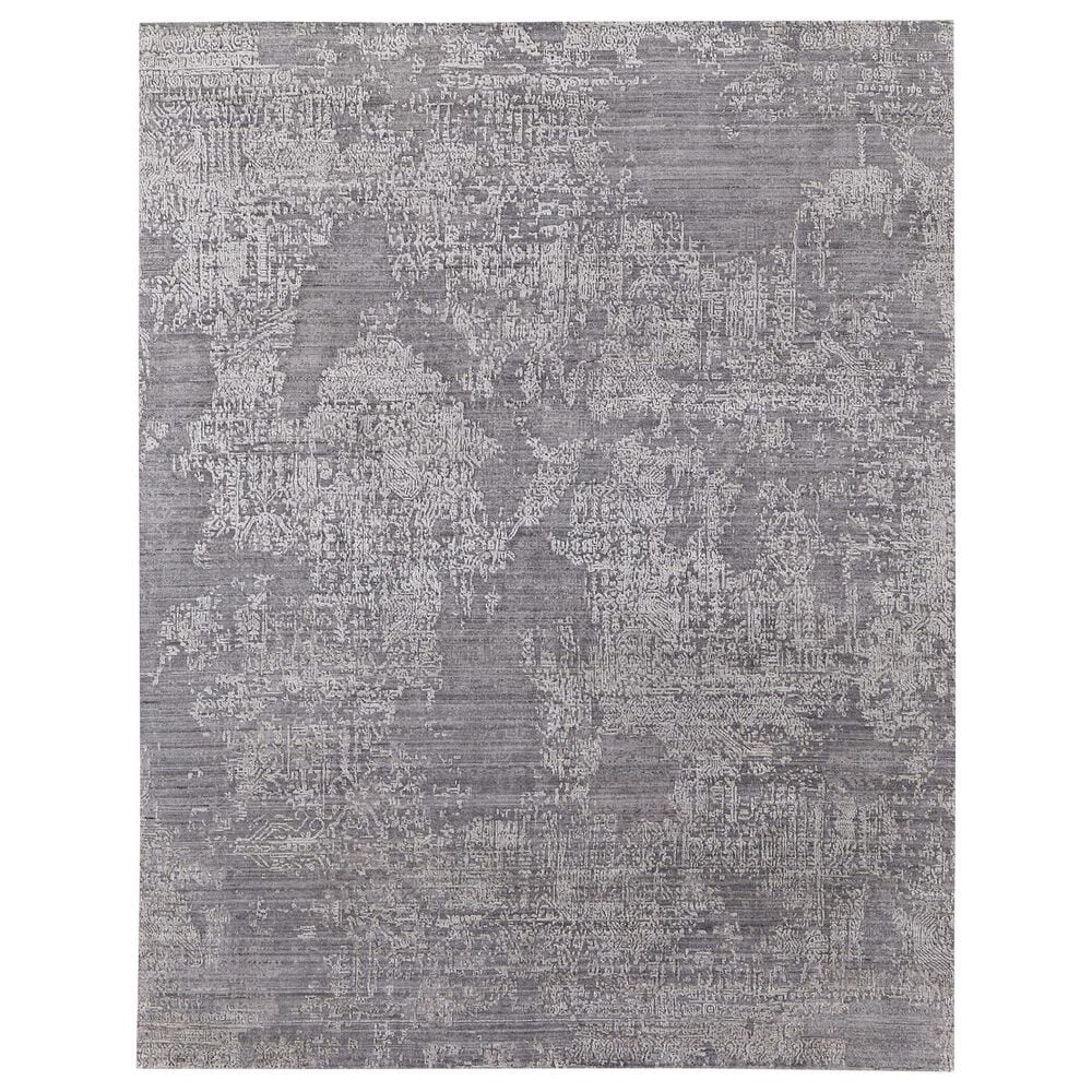 Feizy Eastfield 6989F 8" Round Dark Gray Area Rug, , large