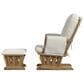 Eastern Shore Kennedy Rocker Glider Chair with Ottoman in Vanilla, , large
