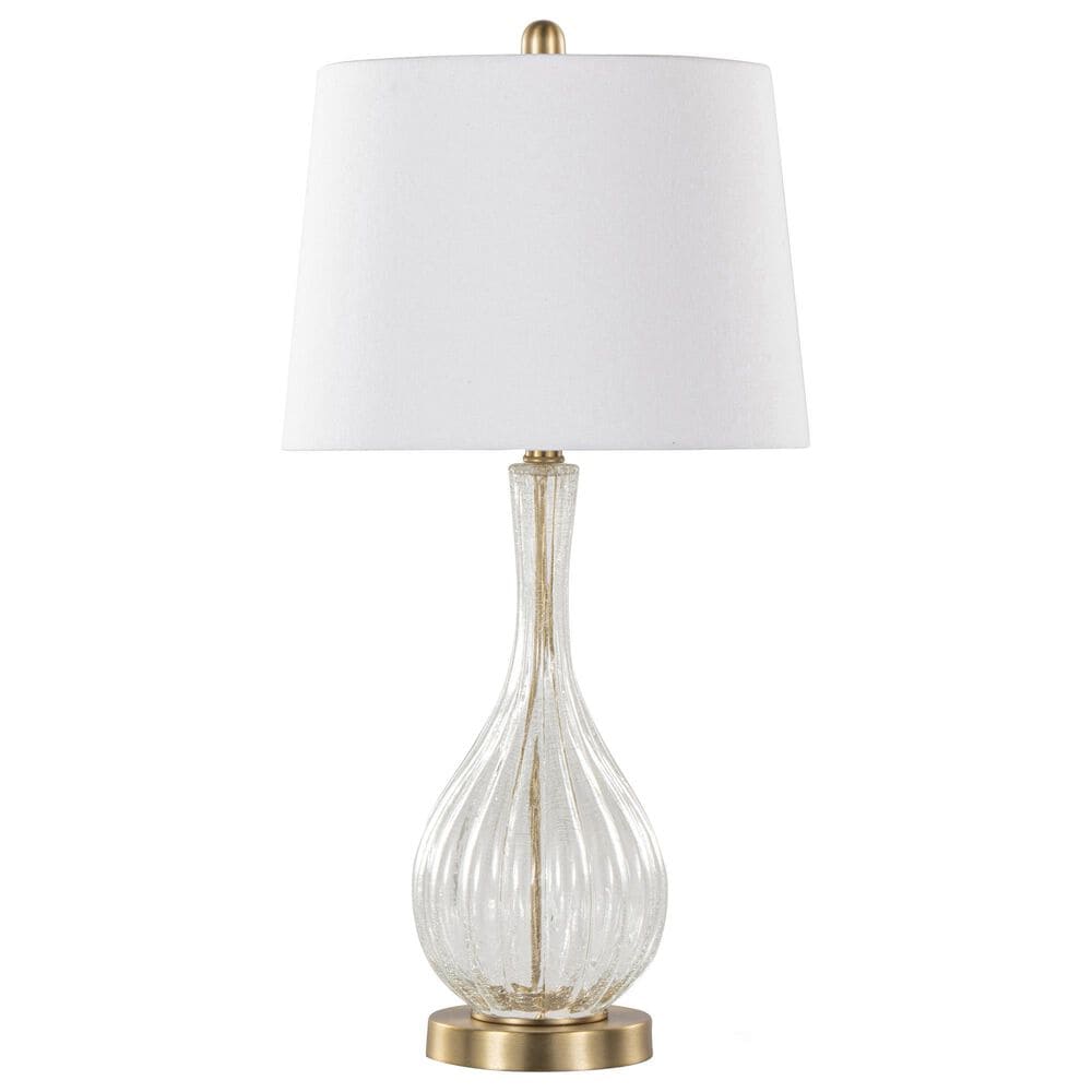 Hearth and Haven Jenny Table Lamp in Clear Crackle and Gold (Set of 2), , large