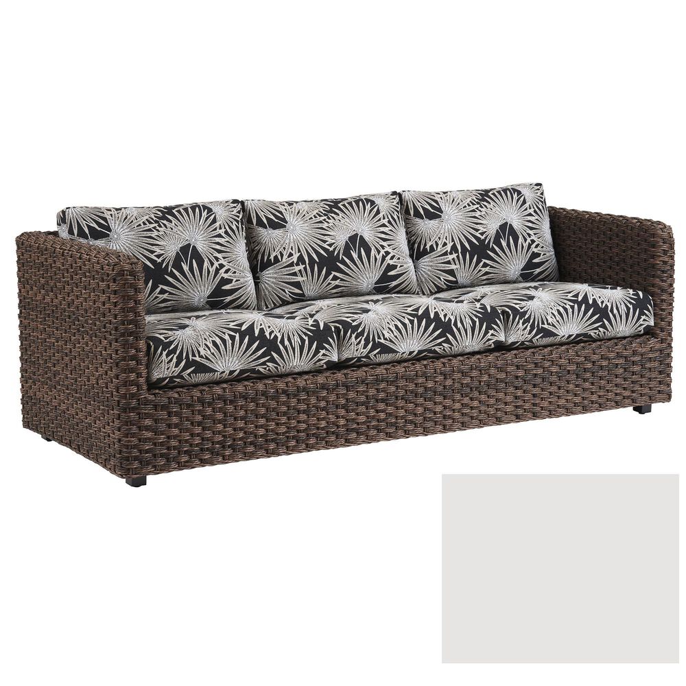 Lexington Furniture Kilimanjaro Stationary Outdoor Sofa in Rich Tobacco, , large