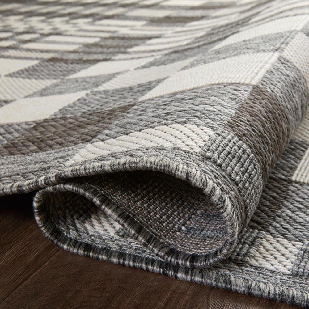 Loloi II Rainier 11&#39;6&quot; x 15&#39; Ivory and Pebble Indoor/Outdoor Area Performance Rug, , large