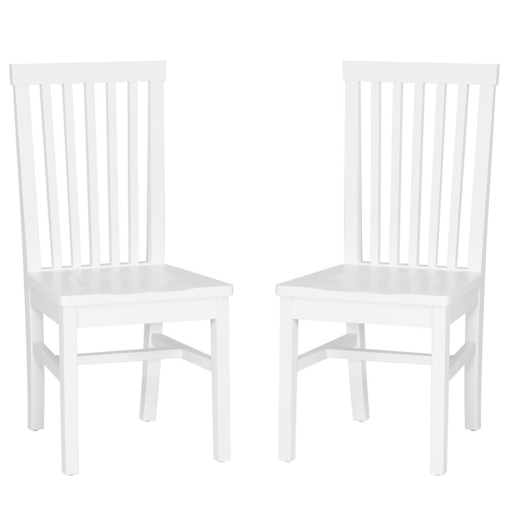 Linon Home Decor Percival Side Chair in White (Set of 2), , large